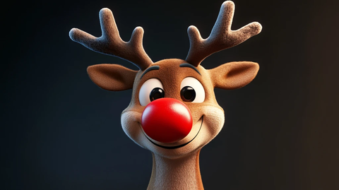 卡通驯鹿圣诞装扮