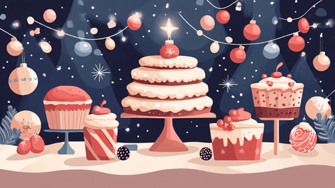 生日宴甜品背景