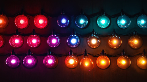 圣诞装饰灯光夜