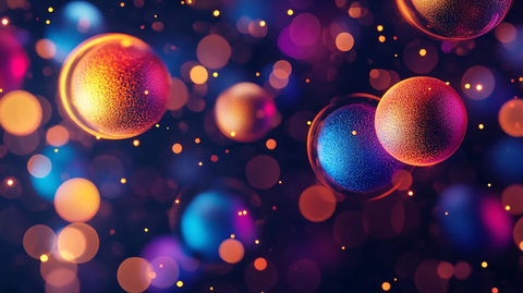 水晶球圆点背景