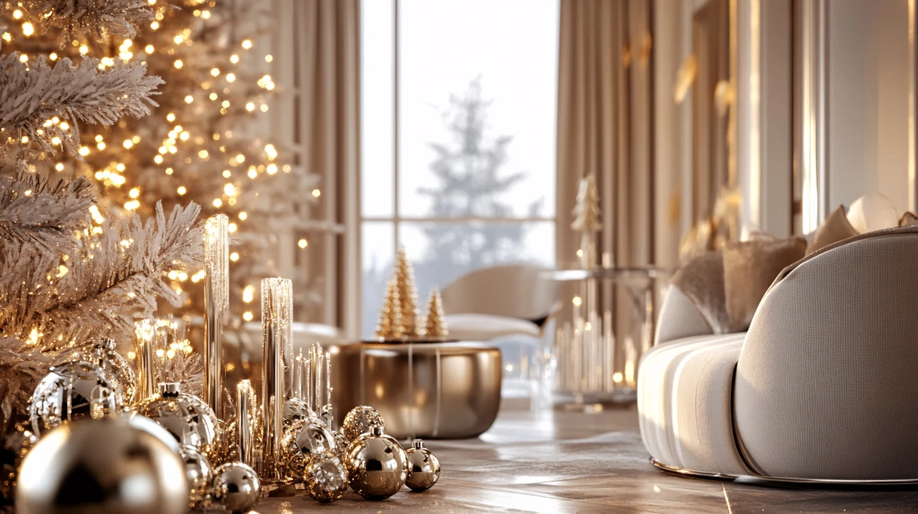 圣诞节室内圣诞树装饰