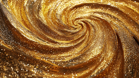 金色漩涡抽象素材