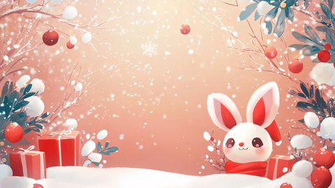 兔年十二月插画