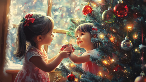 童年姐妹圣诞装饰