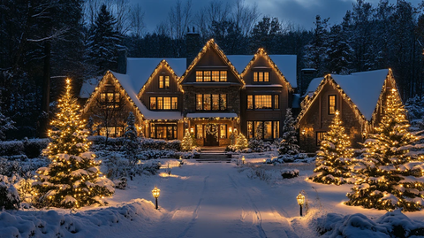 户外圣诞灯饰装扮