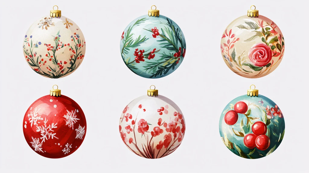 圣诞节花面素材