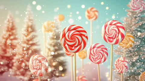 糖果螺旋树节日挂饰