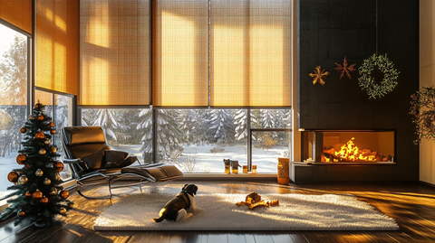 大气客厅落地门窗场景