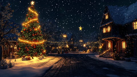 欧洲小镇圣诞节