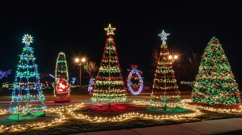 户外圣诞灯饰装扮