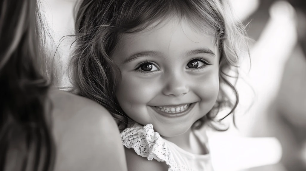 怡然自得的小女孩壁纸