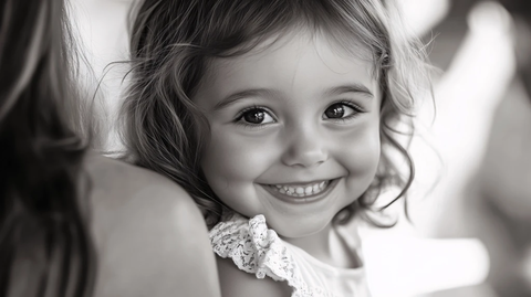 怡然自得的小女孩壁纸