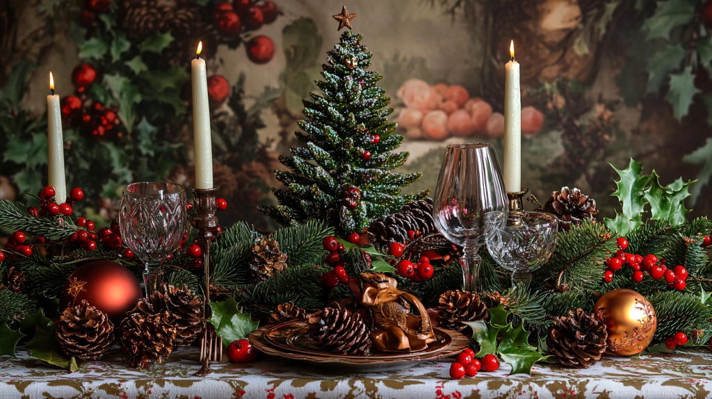 圣诞节餐桌