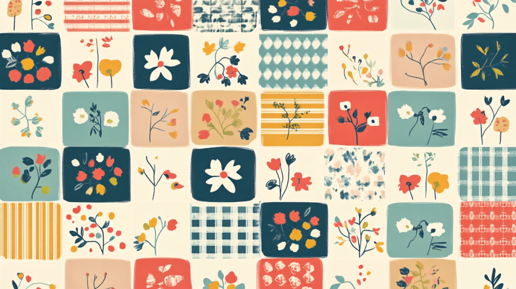 卡通印花花卉壁纸