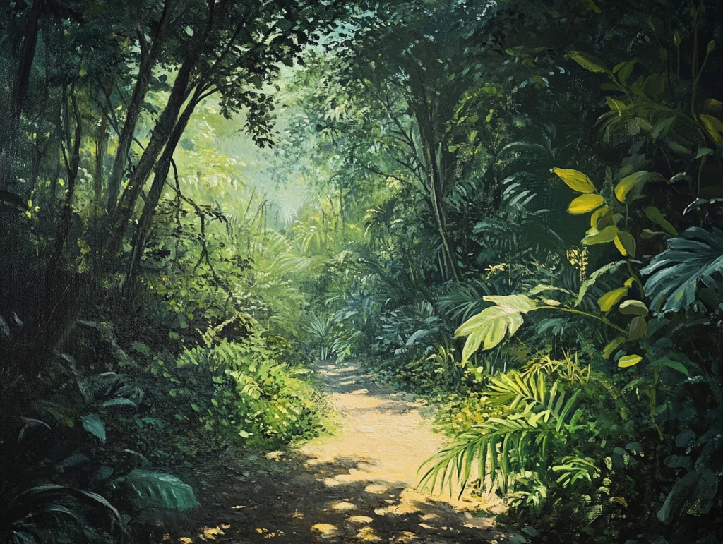 漫步场景热带雨林