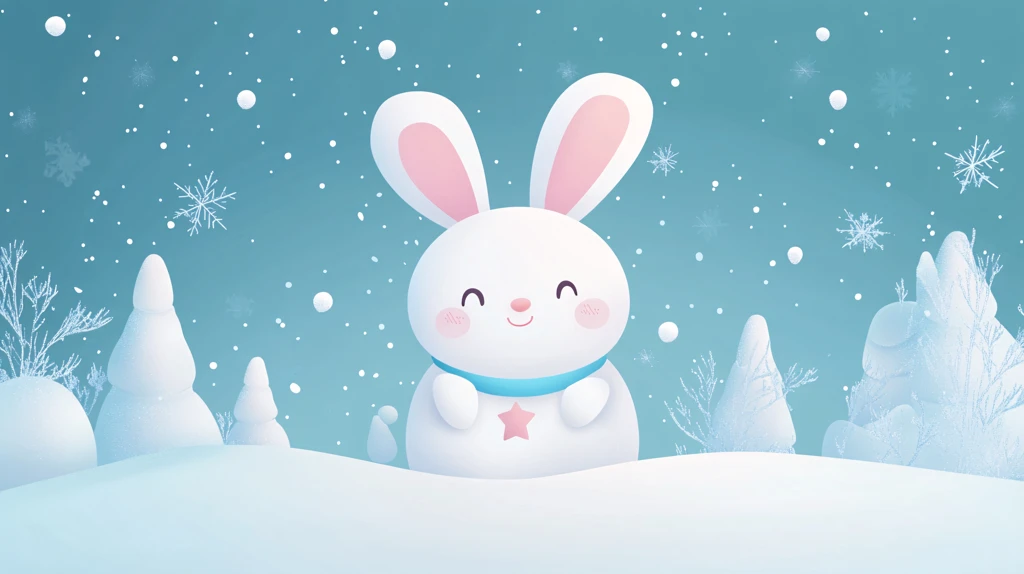 兔年十二月插画