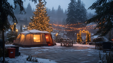 雪地帐蓬