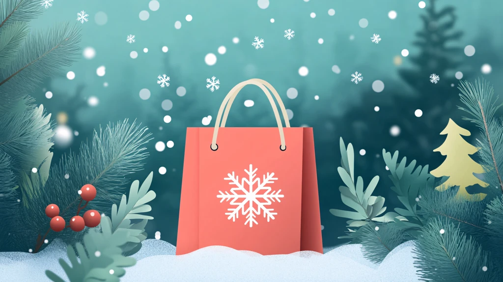 圣诞纸袋素材