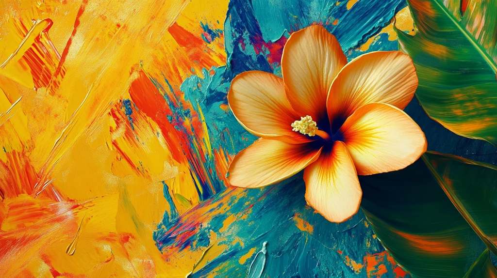 抽象花卉绚丽色彩