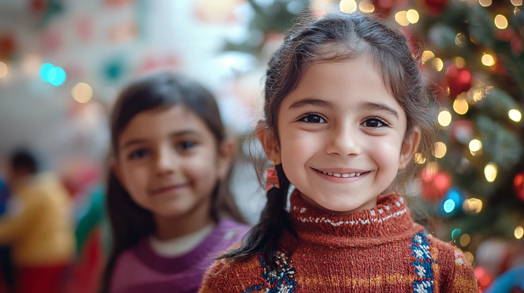 庆祝圣诞节特写