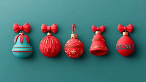 红色圣诞小挂饰