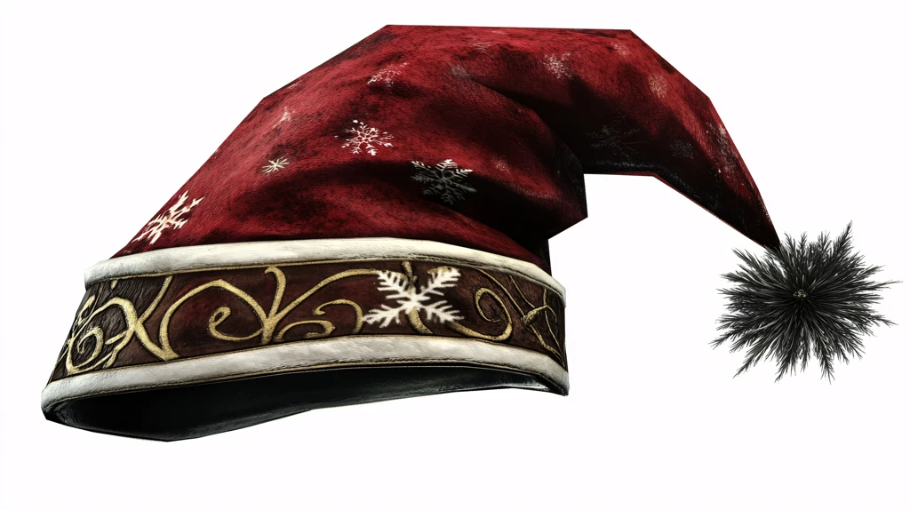 红绒钉金绣花蝶风帽