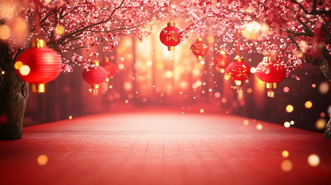 红灯笼春晚背景