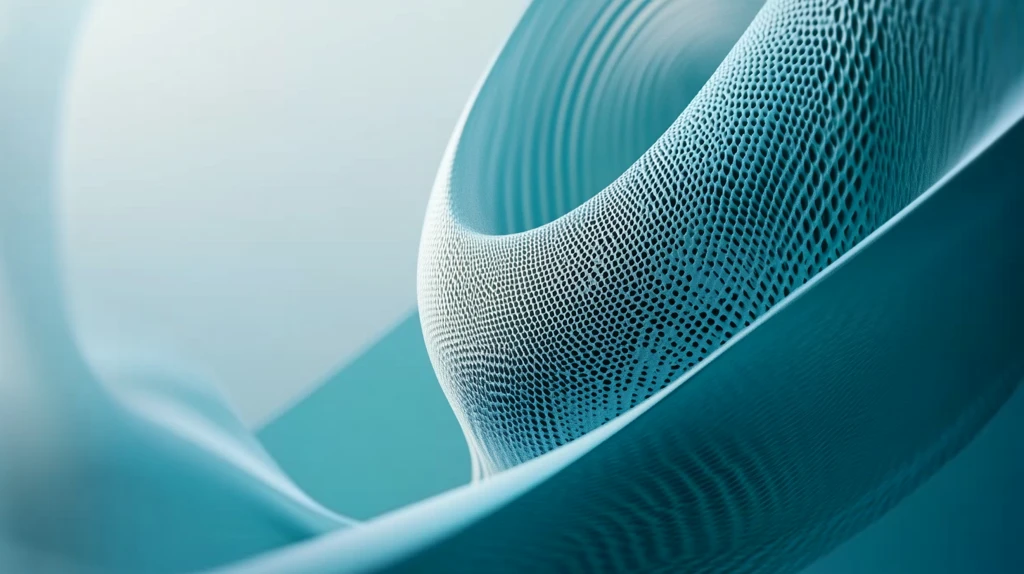 蓝色弯曲唯美科技