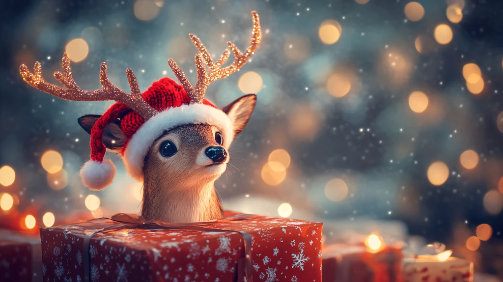 圣诞小鹿图