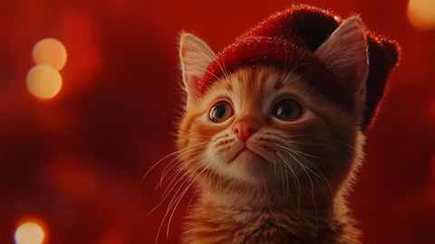 猫咪圣诞装扮