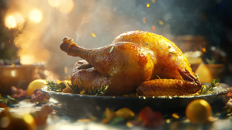 冬季美食烤鸡
