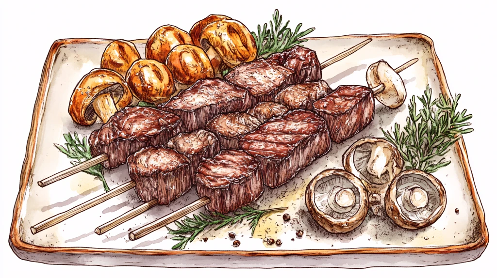 美食插画烧烤创意手绘