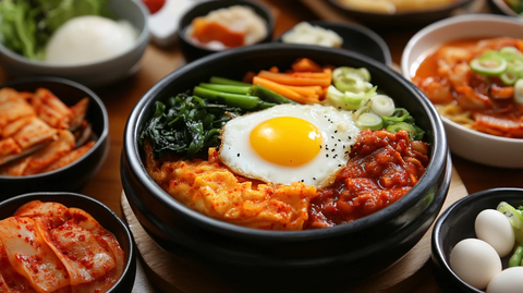 韩式餐前赠送小菜六种