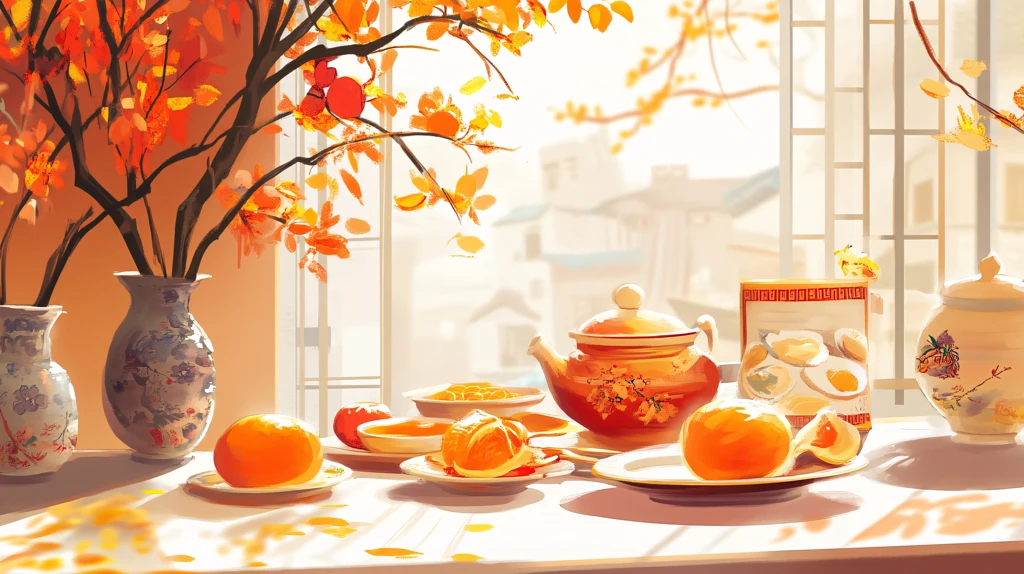 砂糖橘插画设计