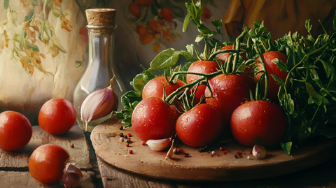 新鲜番茄自然状态