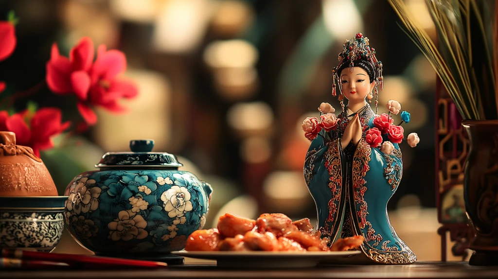 川菜鸡肴饰盘酒