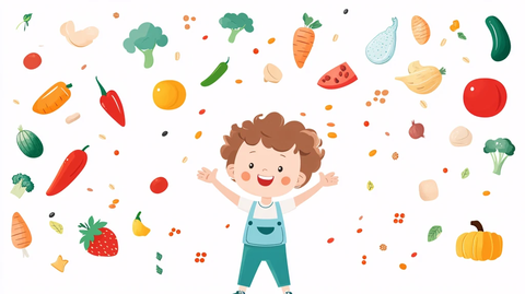儿童食品插画