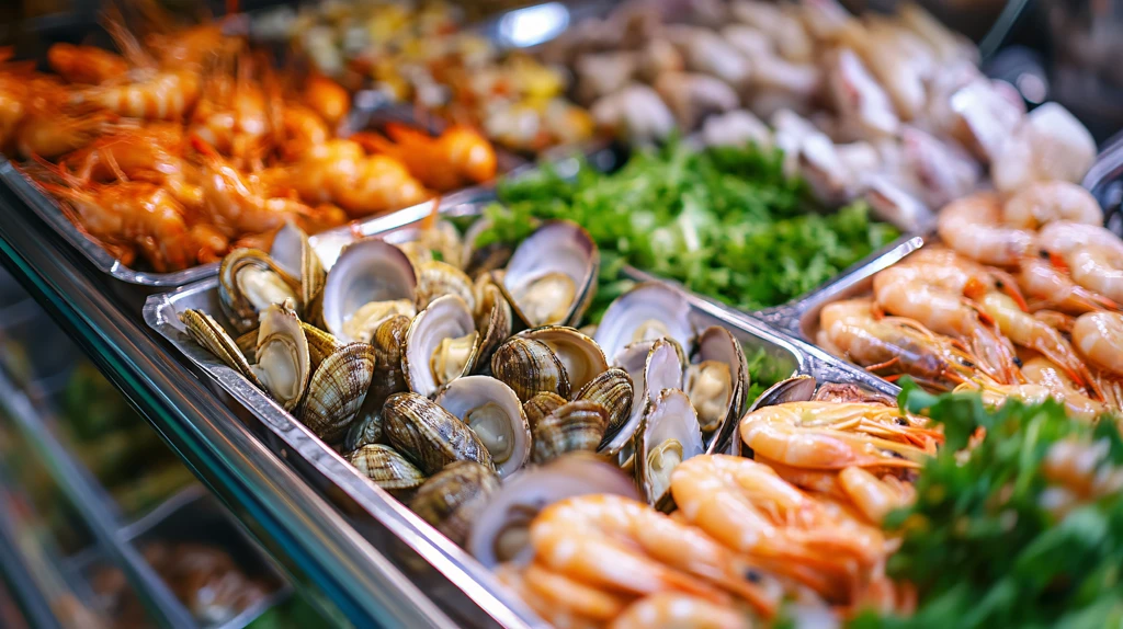 海鲜自助新鲜菜品