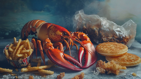 海鲜盛宴龙虾餐具