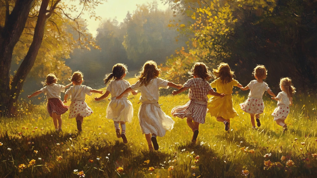 童年趣事园中起舞