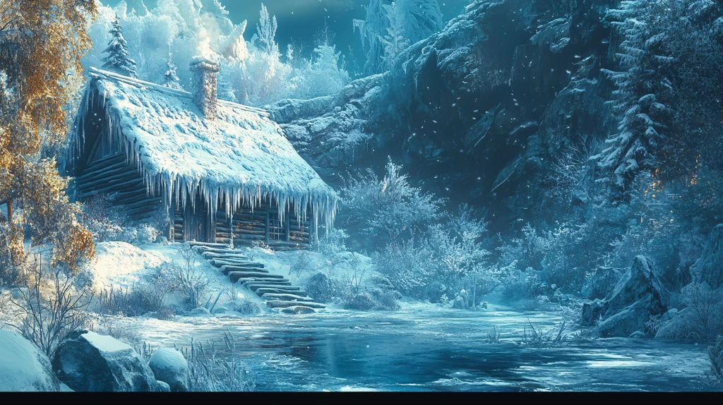 冰雪世界立体画