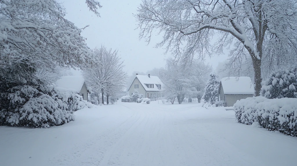 雪天唯美背景桌面