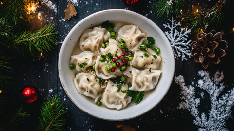 传统美食葱花水饺