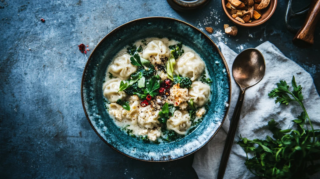 冬至早餐饺子碗