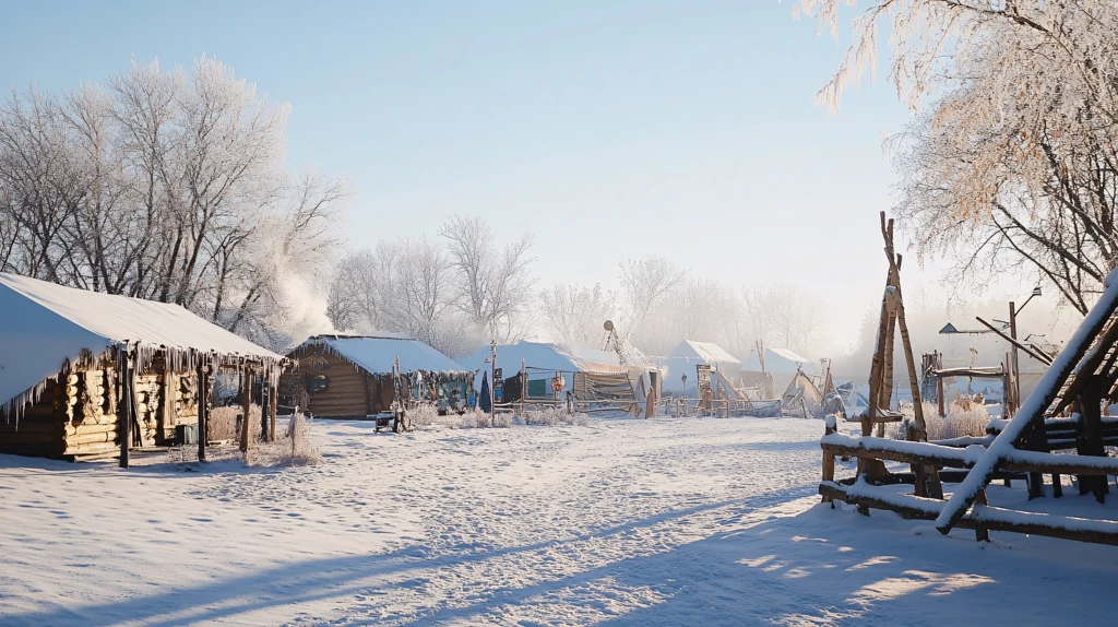 东北冰天雪地场景还原