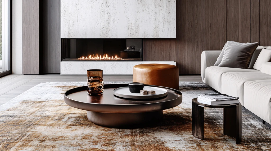 意式极简轻奢茶几