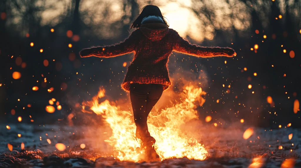 火焰中跑步