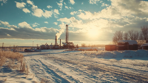 冬季油田风光