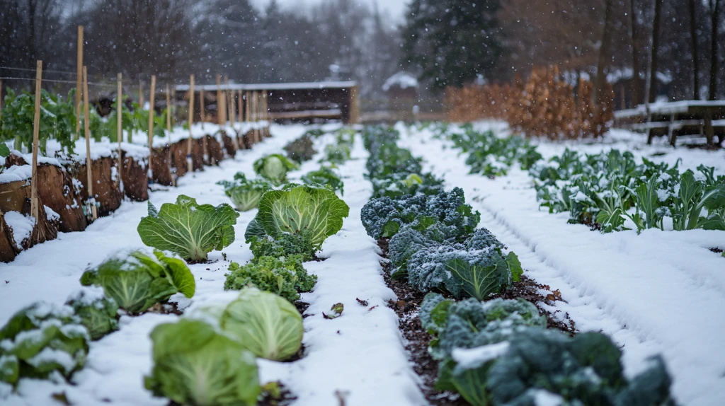 雪中蔬菜地