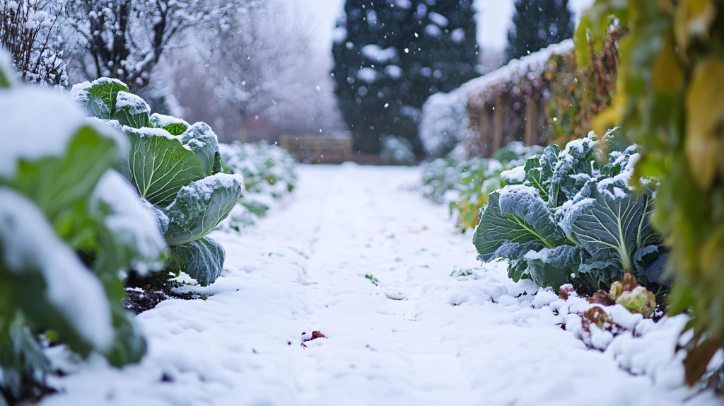 雪中蔬菜地